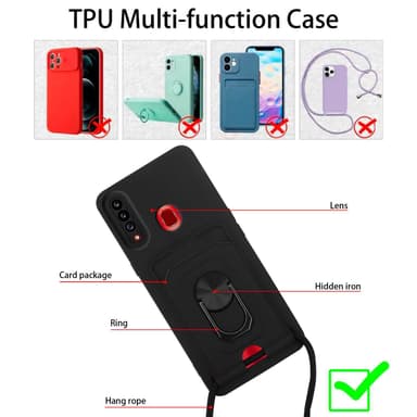 Samsung Galaxy A20s Deksel case (Svart)