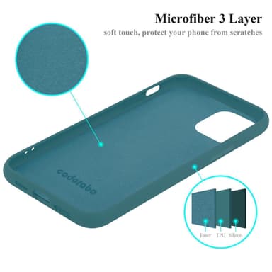 iPhone 13 silikondeksel case (grønn)