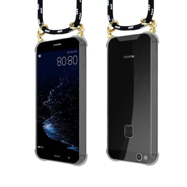 Huawei P10 LITE Deksel med Halskjede (svart)