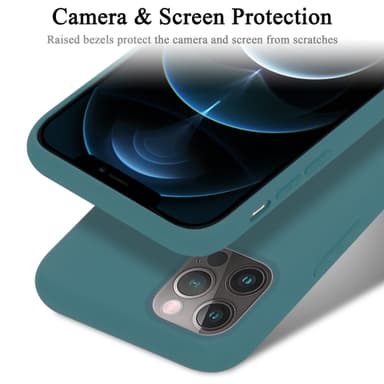 iPhone 13 silikondeksel case (grønn)