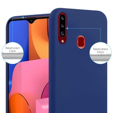 Deksel Samsung Galaxy A20s Silikon cover (blå)