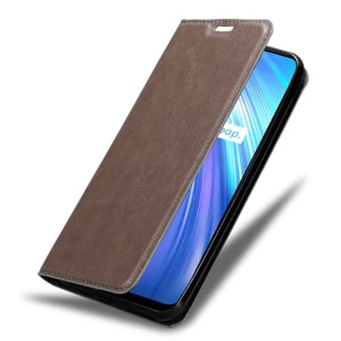 Realme 6 4G / 6s lommebokdeksel case (brun)