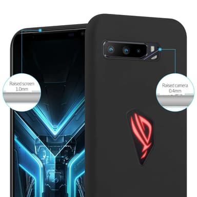 Deksel Asus ROG Phone 3 Silikon cover (Svart)