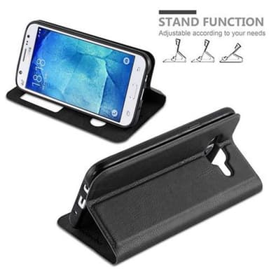 Samsung Galaxy J5 2015 lommebokdeksel cover (svart)