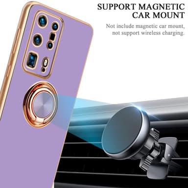 Huawei P40 PRO+ silikondeksel case (lilla)