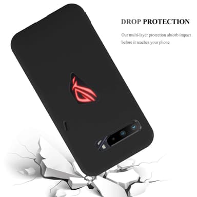 Deksel Asus ROG Phone 3 Silikon cover (Svart)
