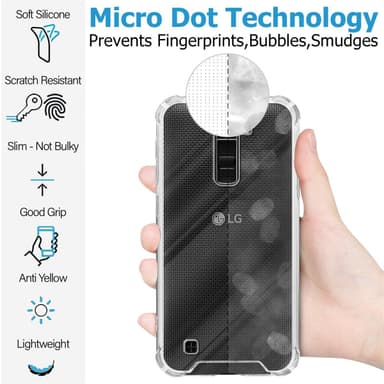 LG K10 2016 Deksel Case Cover (gjennomsiktig)