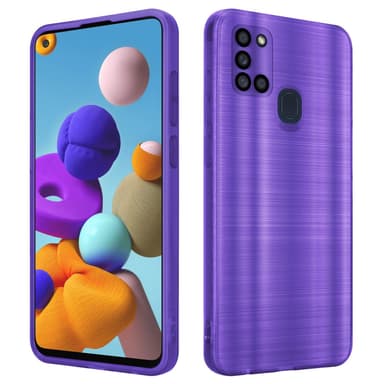 Samsung Galaxy A21s Silikondeksel Beskyttelse (lilla)