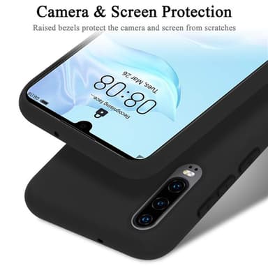Huawei P30 silikondeksel case (svart)