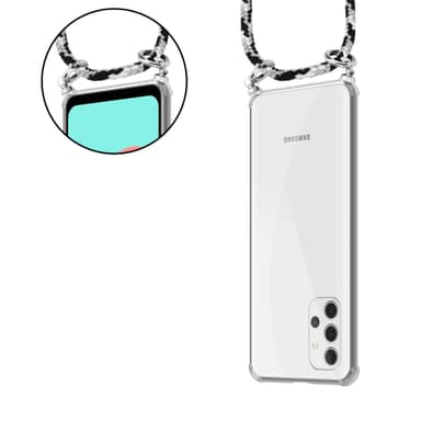 Samsung Galaxy A32 5G Deksel med Halskjede (grå)