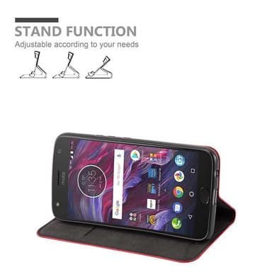 Motorola MOTO X4 lommebokdeksel case (rød)
