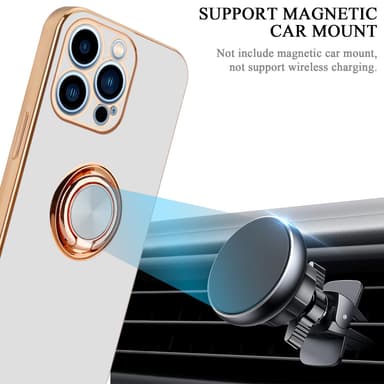 iPhone 13 PRO MAX silikondeksel case (hvit)