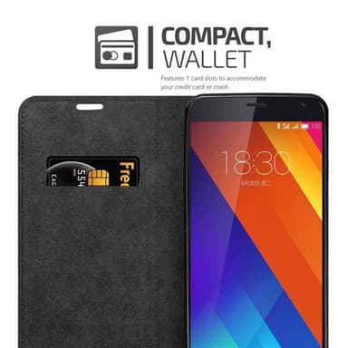 MEIZU MX5 lommebokdeksel case (svart)