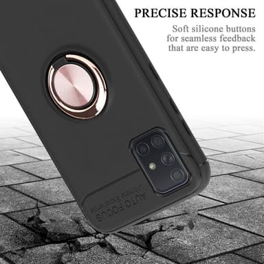 Samsung Galaxy A71 5G silikondeksel cover (svart)