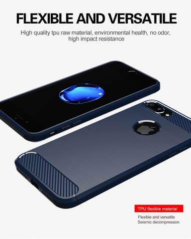 Deksel iPhone 7 PLUS / 7S PLUS ultra slim (blå)