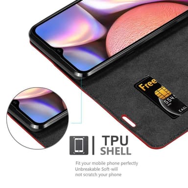 Samsung Galaxy A10s / M01s lommebokdeksel case (rød)