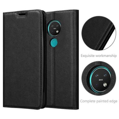 Nokia 7.2 lommebokdeksel case (svart)