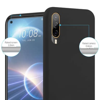 Deksel HTC Desire 22 PRO Silikon cover (Svart)