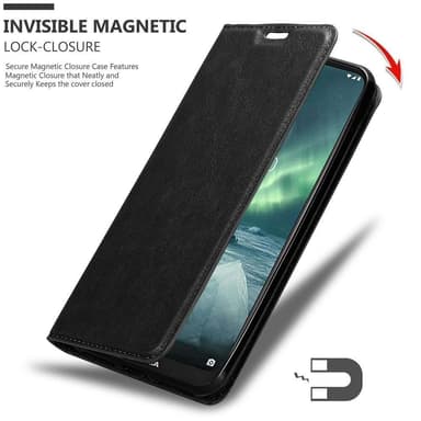 Nokia 7.2 lommebokdeksel case (svart)