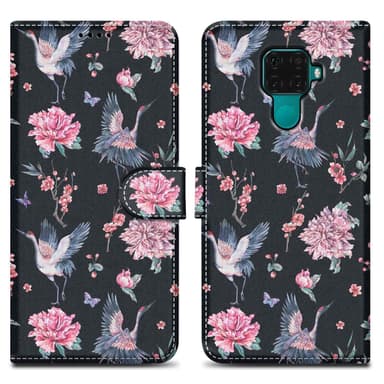 Huawei MATE 30 LITE lommebokdeksel etui (svart)