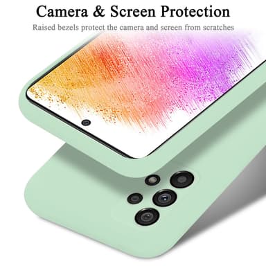 Samsung Galaxy A73 5G silikondeksel case (grønn)