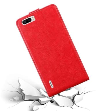 Honor 6 PLUS deksel flip cover (rød)