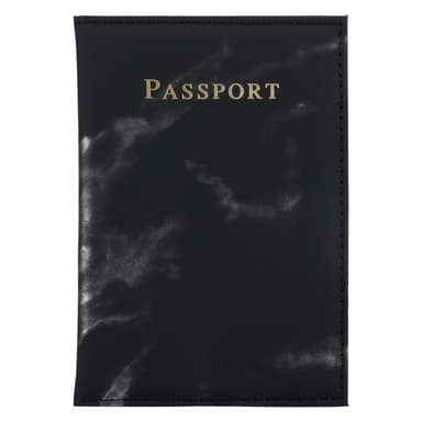 etui i kunstlær i 2 deler for beskyttelse av pass og