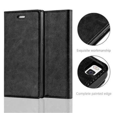 Huawei P8 lommebokdeksel case (svart)