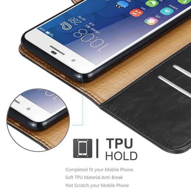 Honor 6 PLUS lommebokdeksel etui (svart)