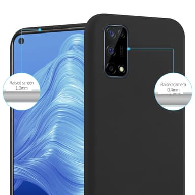 Deksel Realme 7 5G Silikon cover (svart)