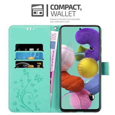 Samsung Galaxy A51 4G / M40s lommebokdeksel Blomster
