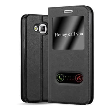 Samsung Galaxy J5 2015 lommebokdeksel cover (svart)