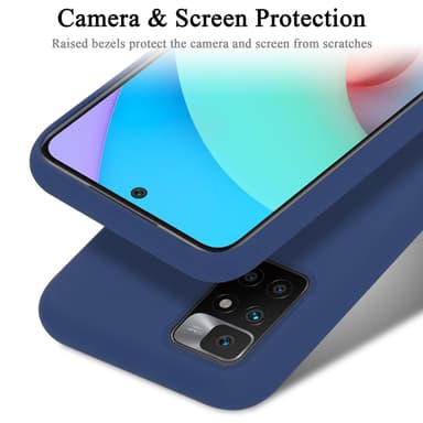 Xiaomi RedMi 10 silikondeksel case (blå)