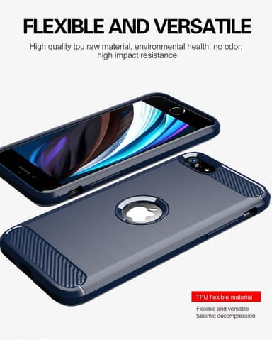 Deksel iPhone SE 2020 ultra slim (blå)