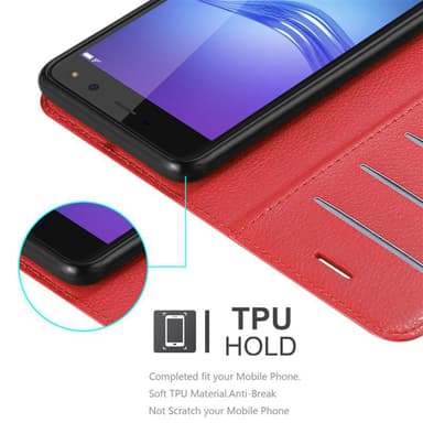 Huawei Y5 2017 / Y6 2017 Deksel Etui Case (rød)