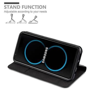 Samsung Galaxy S8 PLUS lommebokdeksel case (svart)