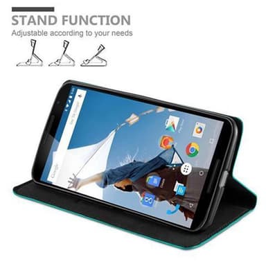 Motorola Google NEXUS 6 lommebokdeksel case (turkis)