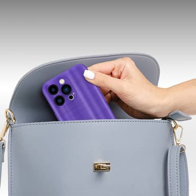 iPhone 14 PRO Silikondeksel Beskyttelse (lilla)