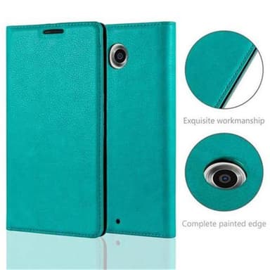 Motorola Google NEXUS 6 lommebokdeksel case (turkis)