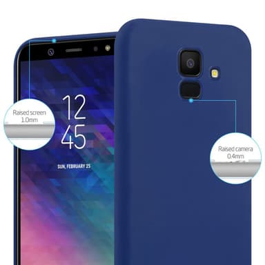 Deksel Samsung Galaxy J6 2018 Silikon cover (blå)