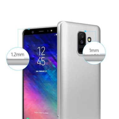 Deksel Samsung Galaxy A6 PLUS 2018 Case Cover (sølv)