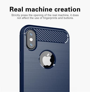 Deksel iPhone XS MAX ultra slim (blå)