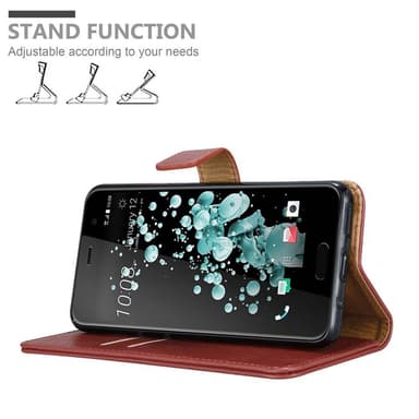 HTC U PLAY lommebokdeksel etui (rød)
