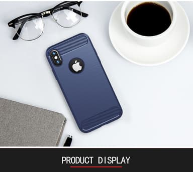 Deksel iPhone XS MAX ultra slim (blå)