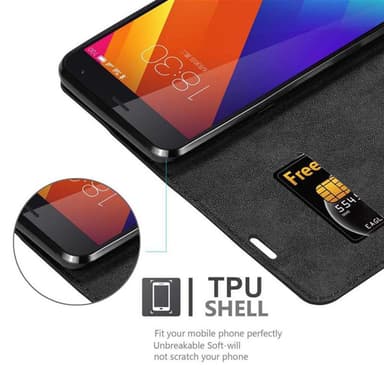 MEIZU MX5 lommebokdeksel case (svart)
