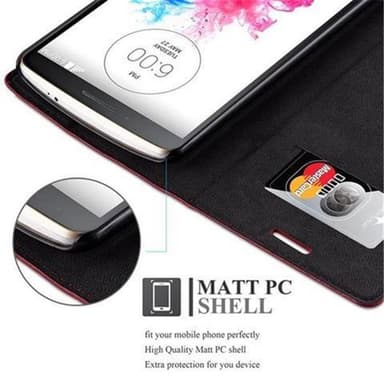 LG G3 lommebokdeksel case (rød)