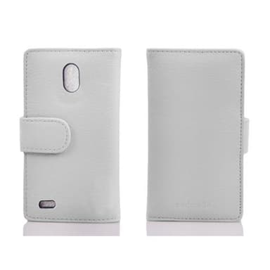 Huawei ASCEND G700 lommebokdeksel etui (hvit)
