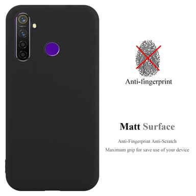 Deksel Realme 5 / 5i / 6i / C3 Silikon cover (svart)