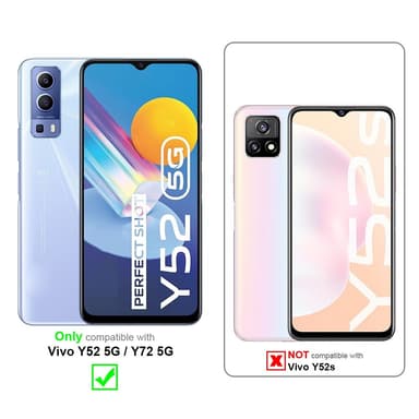 Vivo Y52 5G / Y72 5G silikondeksel case (rosa)