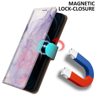 iPhone 12 PRO MAX lommebokdeksel etui (lilla)